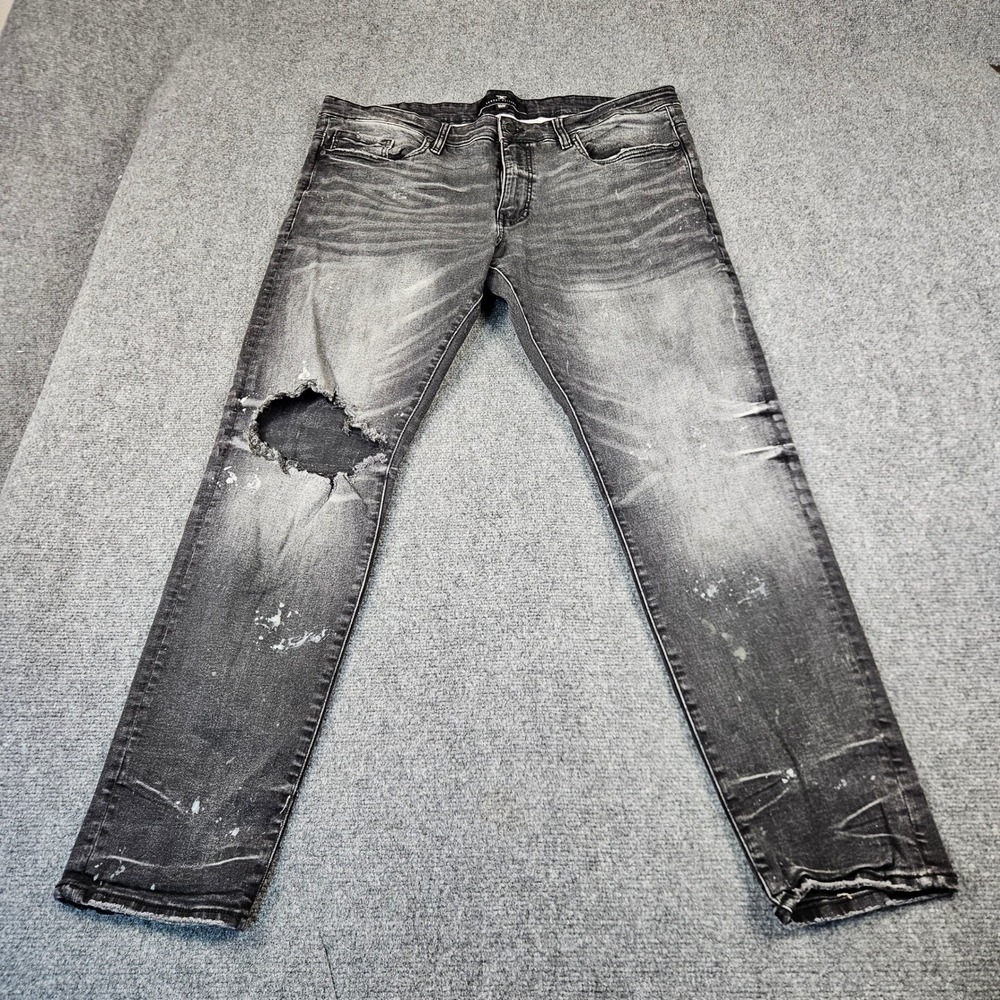Jordan Craig Legacy Edition Ross Mens 40x32 Distressed Paint Splatter Jeans